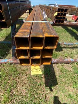 2 1/2 Sq. tubing 11 ga. 9pcs. @ 24' 216ft.