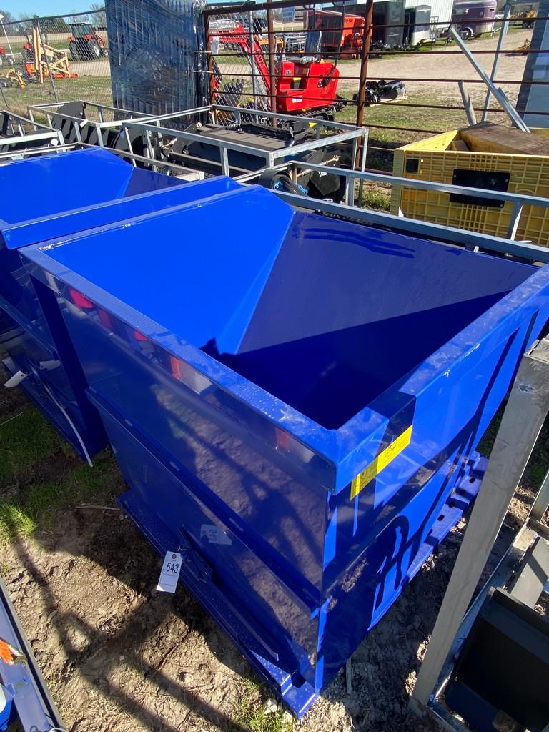 Blue Self Dumping Hopper