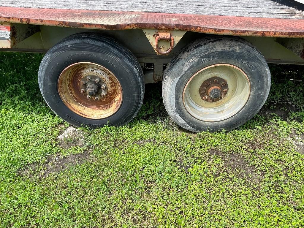 1993 Interstate 20' Flatbed with Ramps Peddle Hitch