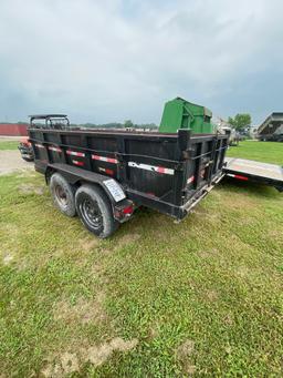 6x12 dump Trailer 7K Azles Works with title has some rusted spots