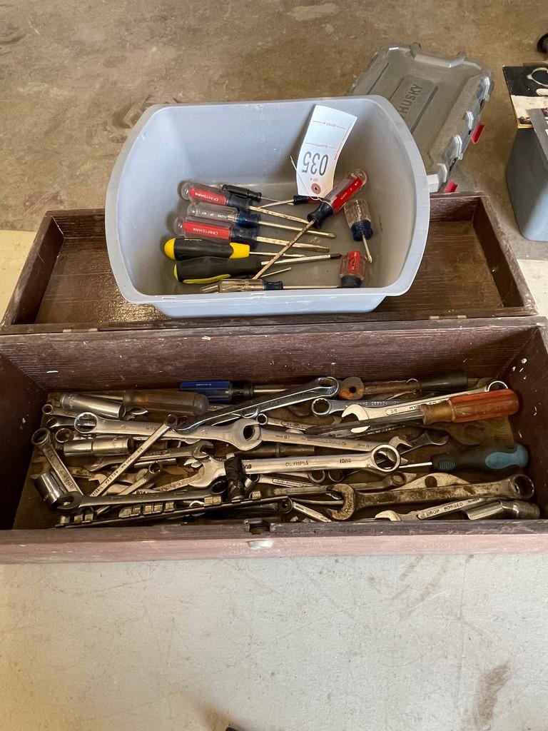 Tool Box with wrenches & screw Drivers