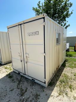 11'x7' Storage container with side door & window