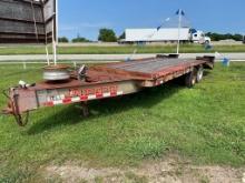 1993 Interstate 20' Flatbed with Ramps Peddle Hitch