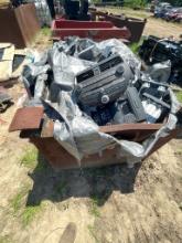 Large Metal Bin full of Factory car,truck radios