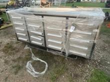 7' 20 drawer stainless tool box