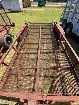 16ft. With Metal Floor has bent axle