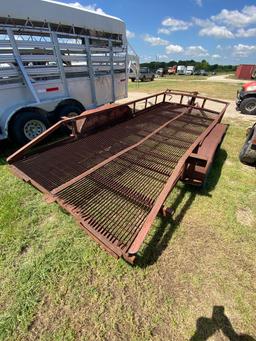 16ft. With Metal Floor has bent axle