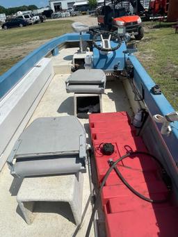 1977 16' Skeeter Bass Boat with 50 hp Mercury motor lake ready has title for boat & motor