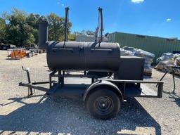 Heavy Duty Built Smoker on trailer