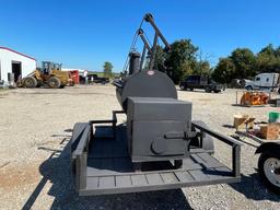 Heavy Duty Built Smoker on trailer
