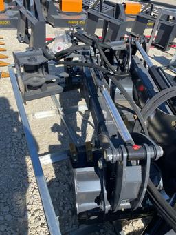 New Land Hopper backhoe attachment with swing range