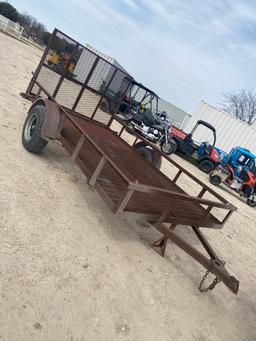 6x12 single axle trailer with steergrate floor bill of sale