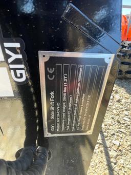 New GIYI 60" Quick attach Hydraulic Pallet forks