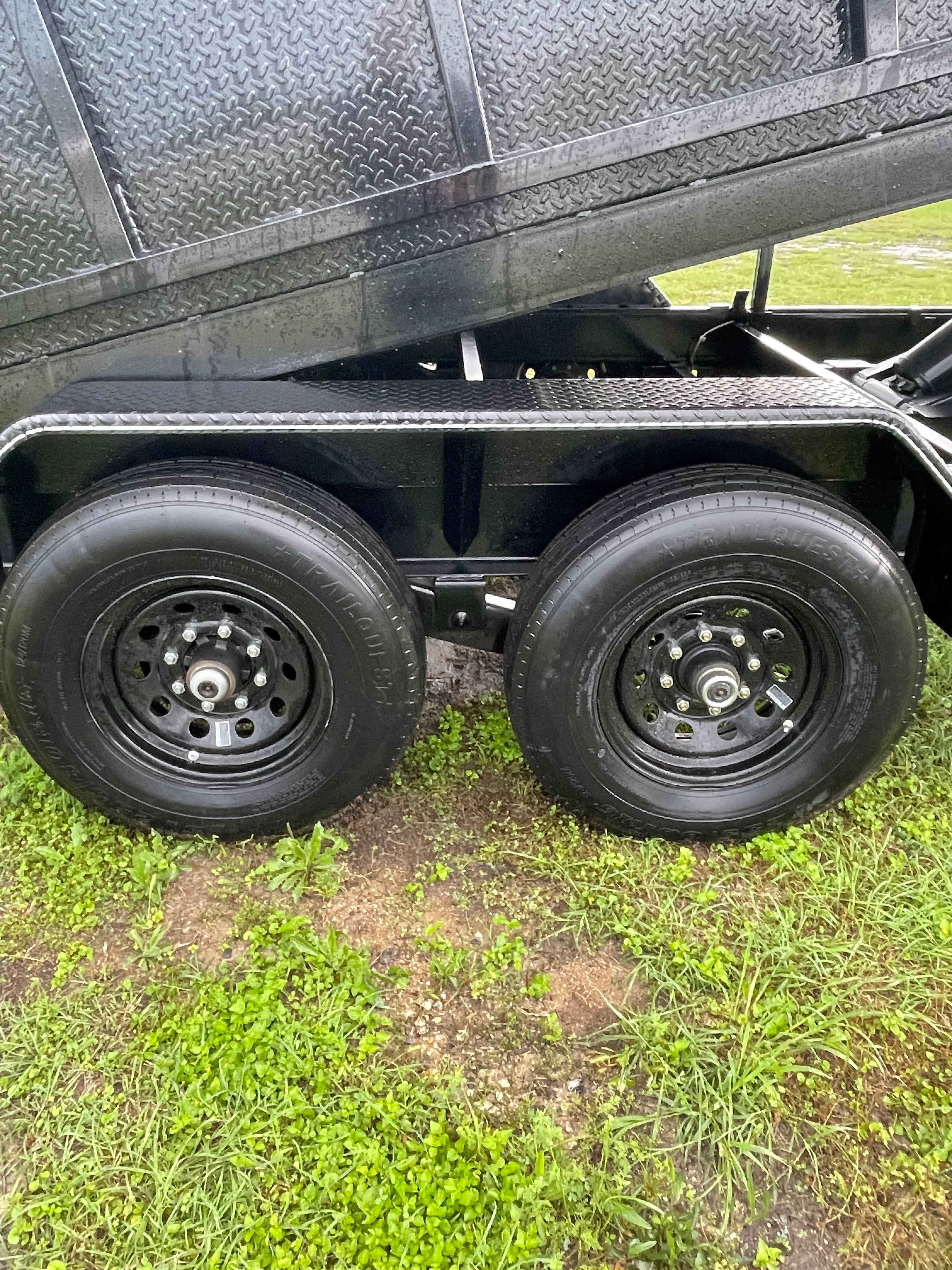2025 Gooseneck 14ft.x6ft.with 7k axles,tarp,ramps,spare tire,dump truck tailgate & butterfly gates