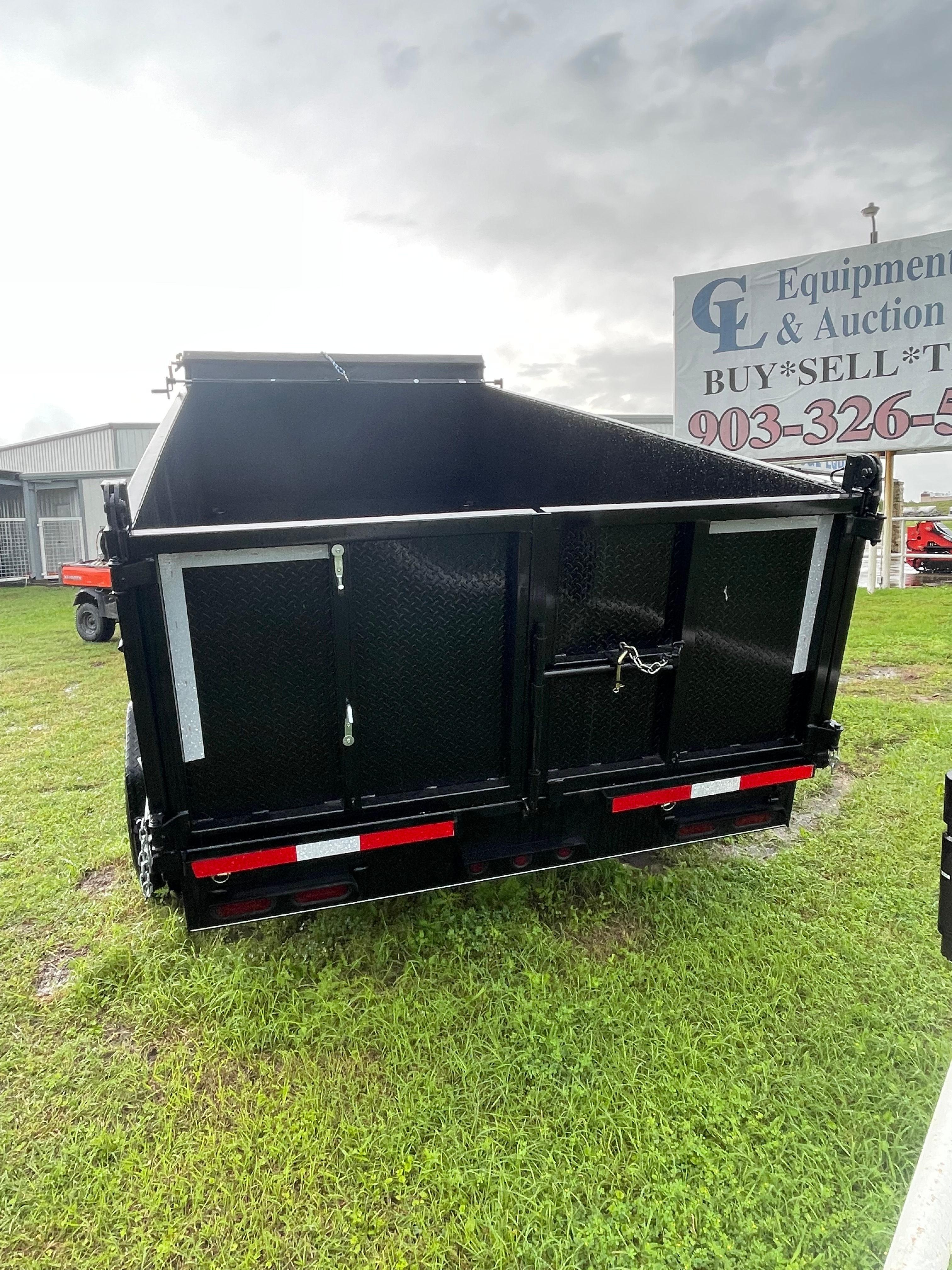 2025 Gooseneck 14ft.x6ft.with 7k axles,tarp,ramps,spare tire,dump truck tailgate & butterfly gates
