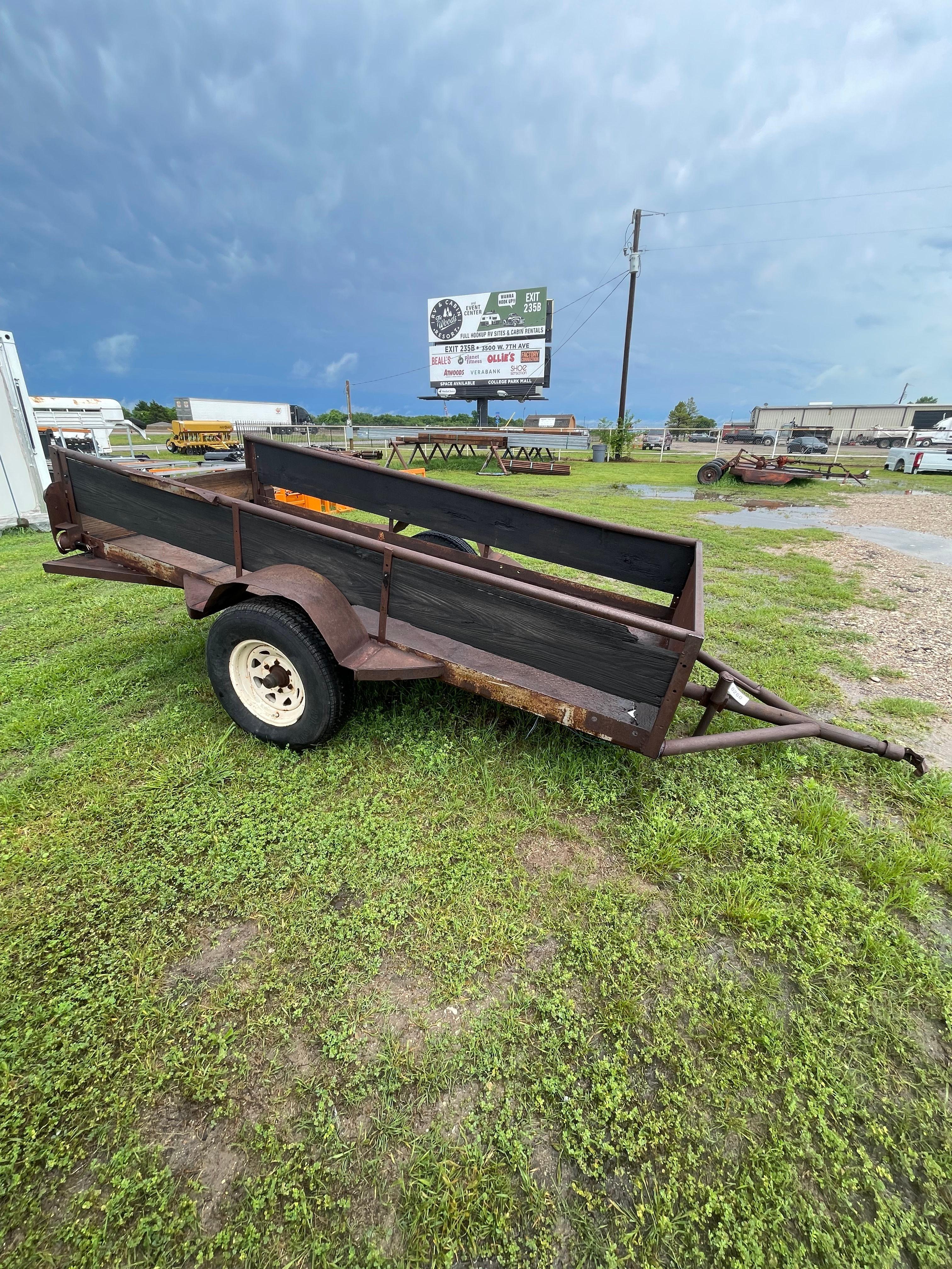 10'x4' single axle utility trailer