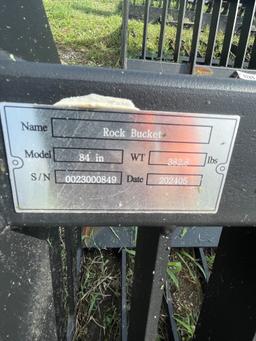 84" rock Bucket