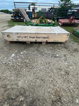 11x19' single Steel Carport