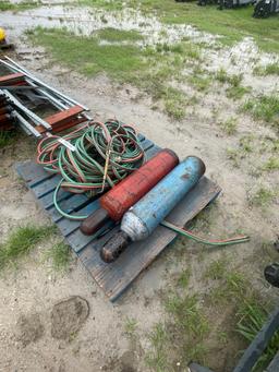 Oxygen & Acetylene Bottles with hoses