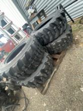 4-10-16.5N.H.S Set of 4 Skid steer tires