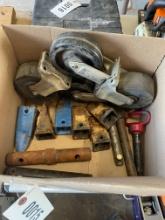 4 Castor wheels, tractor parts