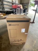 1-New Seasons 3.3 Cubic ft. white mini fridge