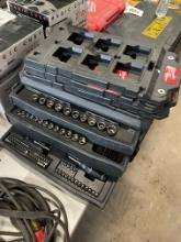 Husky set of sockets with ratchet,milwaukee