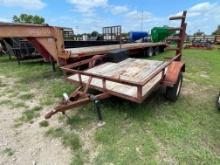 80" Widex8" long Single Axle utility trailer