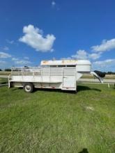 Easley 16" Single Axle stock trailer