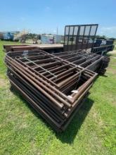 12ft. Utility walk thru 6 rail gate