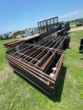 12ft. Utility walk thru 6 rail gate
