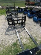 GIYI 5ft. Pallet fork attachment for skid steer