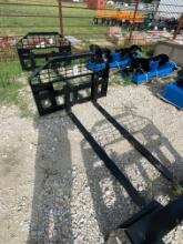 GIYI 5ft. Pallet fork attachment for skid steer
