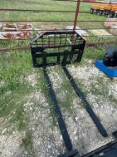 GIYI 5ft. Pallet fork attachment for skid steer