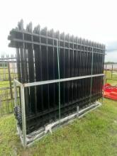 200" 10x7 Galvanized Steel fence with post & connectors