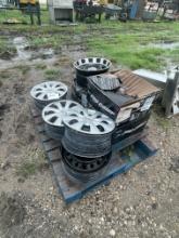 Set of steel wheels for a toyota camry