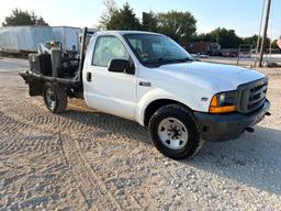 2000 Ford F-250 2wd Flatbed with Miller Bluestar 2E Welder with Cutting Torch Hoses - 288,866 mile