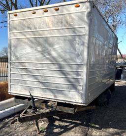 16 foot Storage Trailer - Will need set of tires to pull out of here - Comes with Bill of Sale
