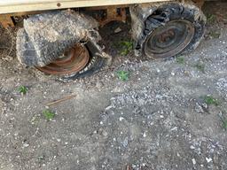 16 foot Storage Trailer - Will need set of tires to pull out of here - Comes with Bill of Sale