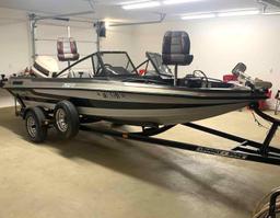 1988 Stratos 266 FS Boat - Has Johnson 90 Motor - Runs - Comes with Titles