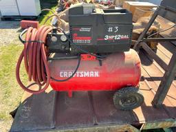 Craftsman 3 hp 12 gallon Air Compressor - Works