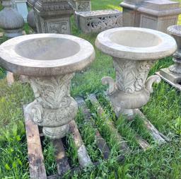 2 - 32 inch Pedestal Flower Pots