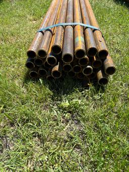 Bundle of 37 pieces of 1.9 pipe 3/16thick 20 ft long