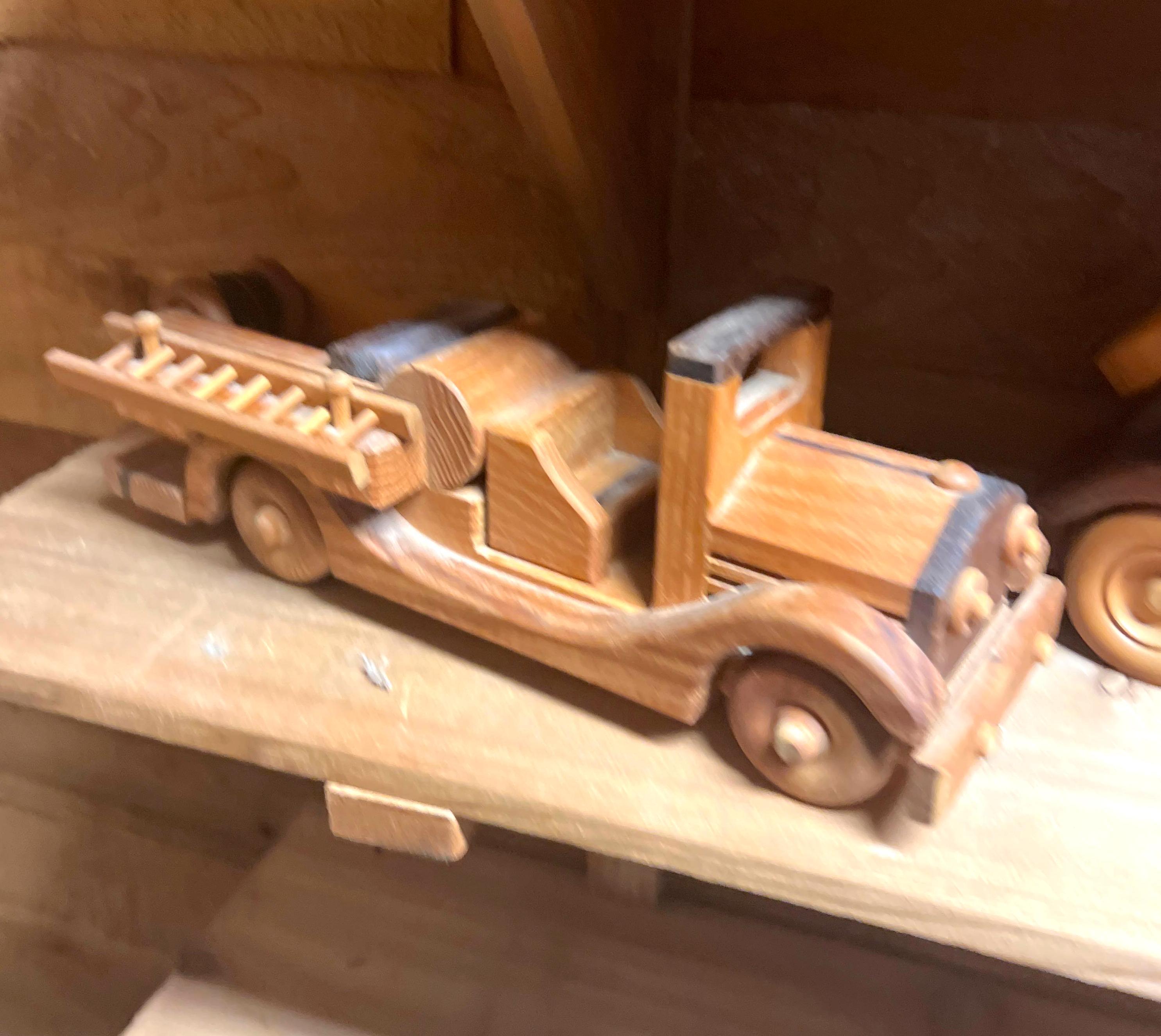 Lot of Misc. Wooden Carved Cars