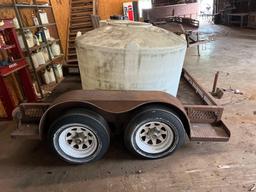 Small Heavy Duty Utility Trailer with Water Tank