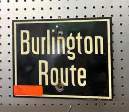 Burlington Northern Train Sign