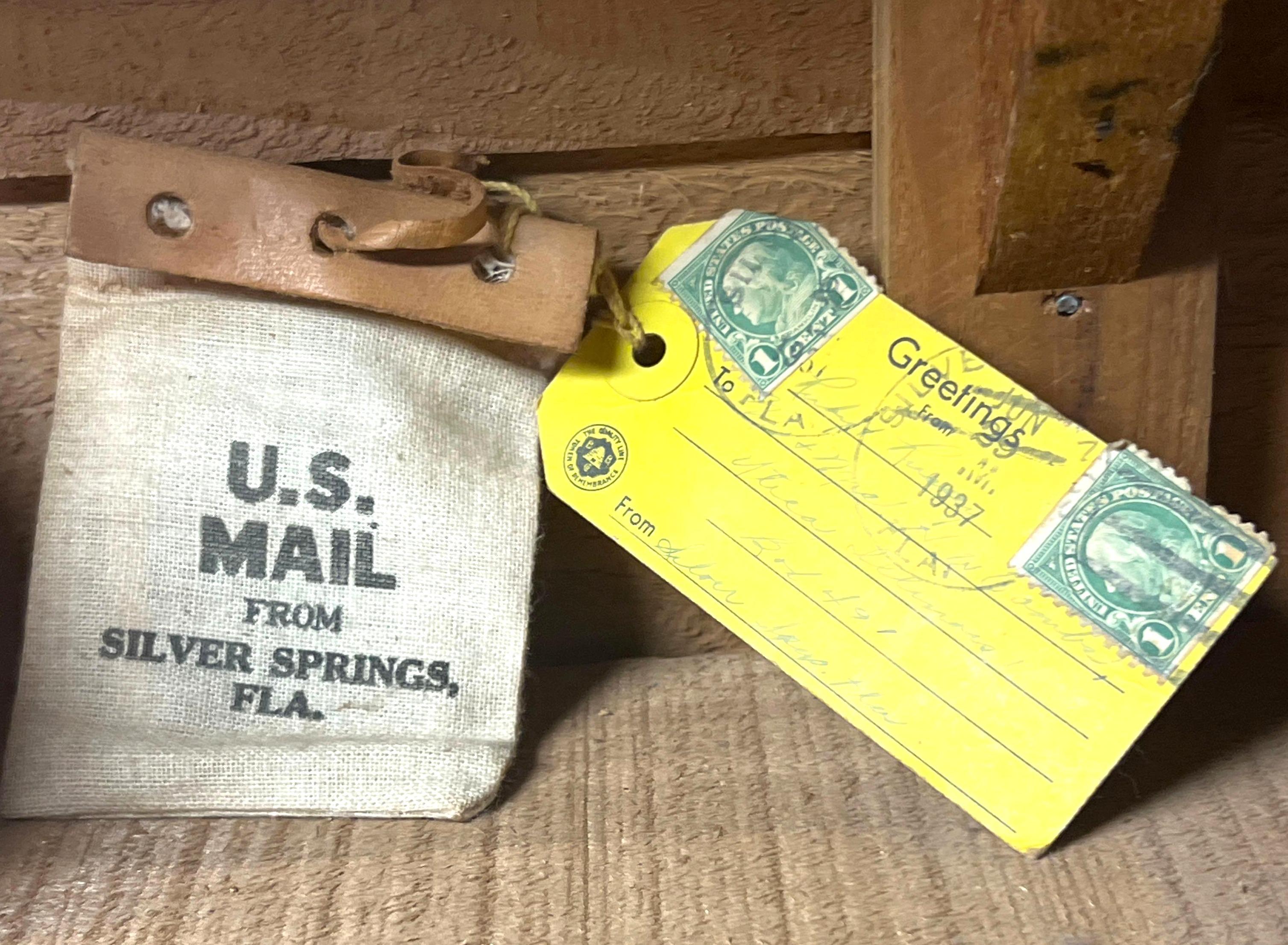 Contents of Shelf - Antique Locks, Pocket Knives, Eisenhower Stamps, and other Misc. Collectibles