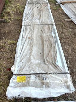 Bundle of Galvanized R-Panel - 16 pieces 8 ft 6 in and 20 pieces 12 ft 10 in - New