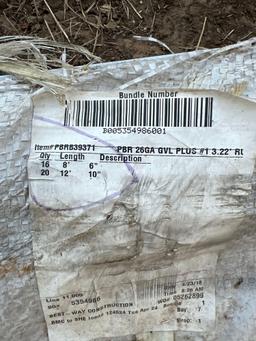 Bundle of Galvanized R-Panel - 16 pieces 8 ft 6 in and 20 pieces 12 ft 10 in - New