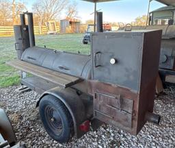 Custom Smoker on Trailer - Trailer Comes with Bill of Sale